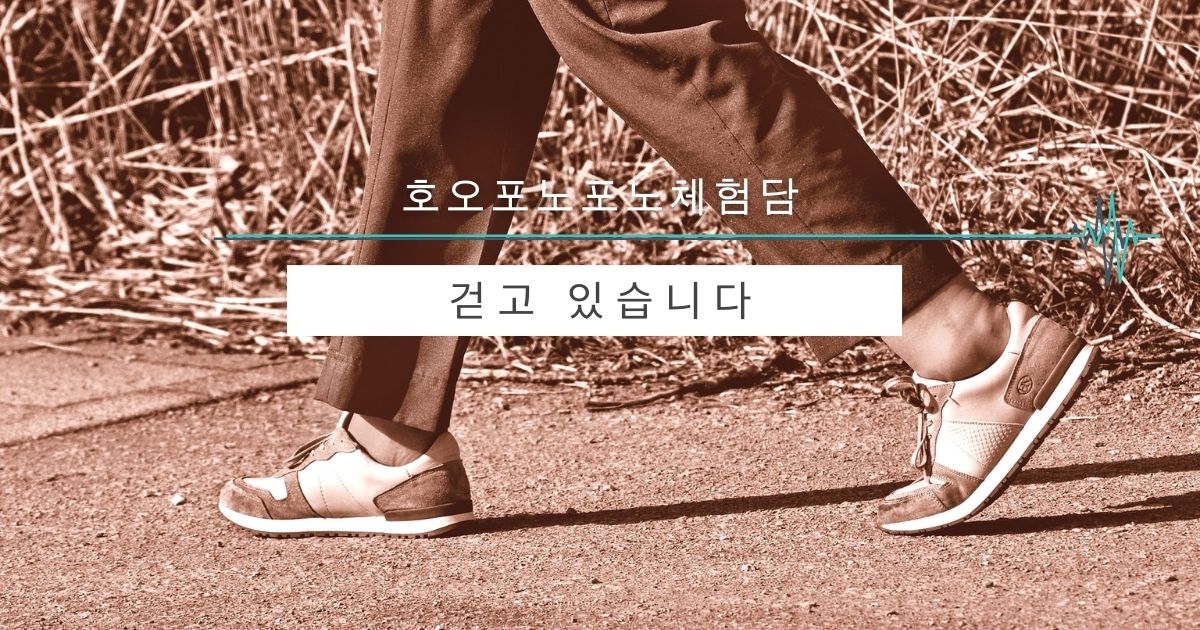 걷고 있습니다