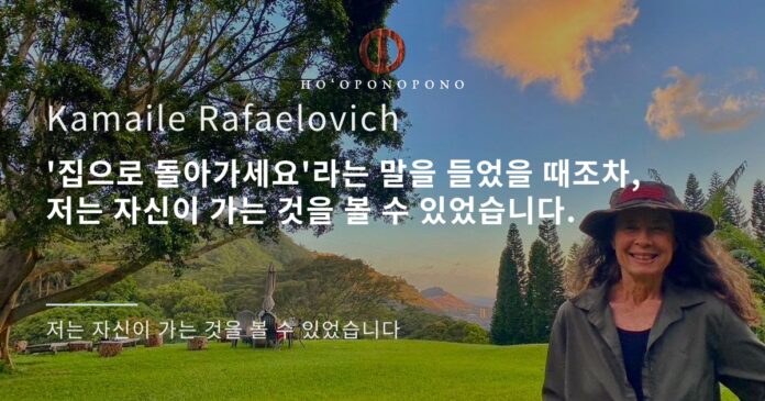 '집으로 돌아가세요'라는 말을 들었을 때조차, 저는 자신이 가는 것을 볼 수 있었습니다.